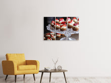 Laden Sie das Bild in den Galerie-Viewer, Leinwandbild 3-teilig Mini Kuchen