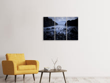 Laden Sie das Bild in den Galerie-Viewer, Leinwandbild 3-teilig Die Mystik des Meeres