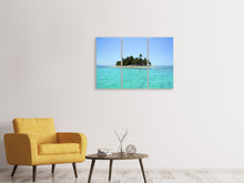 Laden Sie das Bild in den Galerie-Viewer, Leinwandbild 3-teilig Meine eigene Insel