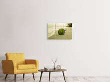 Laden Sie das Bild in den Galerie-Viewer, Leinwandbild 3-teilig Strand-Blatt
