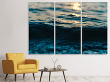 Laden Sie das Bild in den Galerie-Viewer, Leinwandbild 3-teilig Die Wasseroberfläche