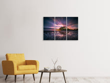 Laden Sie das Bild in den Galerie-Viewer, Leinwandbild 3-teilig Faszinierende Landschaft am Meer
