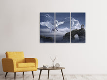 Laden Sie das Bild in den Galerie-Viewer, Leinwandbild 3-teilig Pegasus