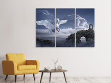 Laden Sie das Bild in den Galerie-Viewer, Leinwandbild 3-teilig Pegasus