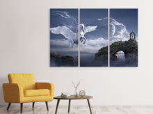 Laden Sie das Bild in den Galerie-Viewer, Leinwandbild 3-teilig Pegasus