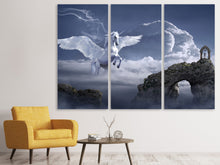 Laden Sie das Bild in den Galerie-Viewer, Leinwandbild 3-teilig Pegasus