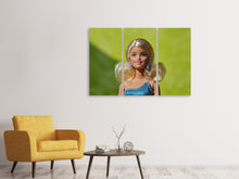 Laden Sie das Bild in den Galerie-Viewer, Leinwandbild 3-teilig Meine Lieblingspuppe