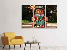 Laden Sie das Bild in den Galerie-Viewer, Leinwandbild 3-teilig Der Clown