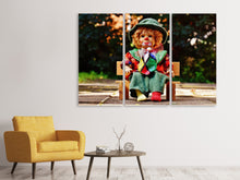 Laden Sie das Bild in den Galerie-Viewer, Leinwandbild 3-teilig Der Clown