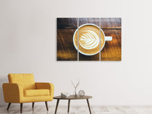 Laden Sie das Bild in den Galerie-Viewer, Leinwandbild 3-teilig Kaffee-Pause