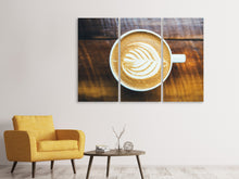 Laden Sie das Bild in den Galerie-Viewer, Leinwandbild 3-teilig Kaffee-Pause