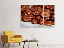 Laden Sie das Bild in den Galerie-Viewer, Leinwandbild 3-teilig Riesen Kaffeebohnen