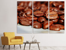 Laden Sie das Bild in den Galerie-Viewer, Leinwandbild 3-teilig Riesen Kaffeebohnen