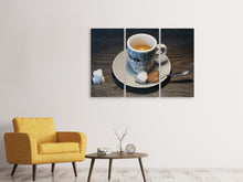 Laden Sie das Bild in den Galerie-Viewer, Leinwandbild 3-teilig Ein Espresso