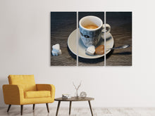 Laden Sie das Bild in den Galerie-Viewer, Leinwandbild 3-teilig Ein Espresso