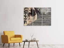 Laden Sie das Bild in den Galerie-Viewer, Leinwandbild 3-teilig Lieblings Kaffeebohnen