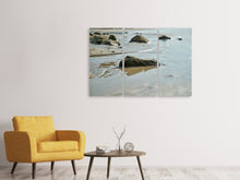 Laden Sie das Bild in den Galerie-Viewer, Leinwandbild 3-teilig Strand Momente