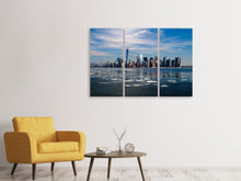 Laden Sie das Bild in den Galerie-Viewer, Leinwandbild 3-teilig New York im Winter