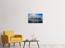 Laden Sie das Bild in den Galerie-Viewer, Leinwandbild 3-teilig New York im Winter