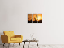 Laden Sie das Bild in den Galerie-Viewer, Leinwandbild 3-teilig Sonnenaufgang auf dem Feld