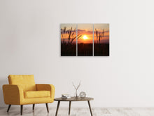 Laden Sie das Bild in den Galerie-Viewer, Leinwandbild 3-teilig Entzückender Sonnenuntergang