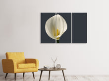 Laden Sie das Bild in den Galerie-Viewer, Leinwandbild 3-teilig Stolze Calla