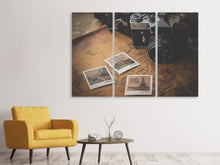 Laden Sie das Bild in den Galerie-Viewer, Leinwandbild 3-teilig Retro Reise