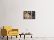 Laden Sie das Bild in den Galerie-Viewer, Leinwandbild 3-teilig Retro Reise