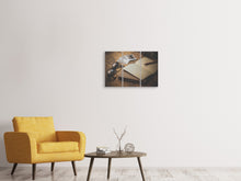 Laden Sie das Bild in den Galerie-Viewer, Leinwandbild 3-teilig Retro Reiseplan