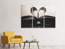 Laden Sie das Bild in den Galerie-Viewer, Leinwandbild 3-teilig Retro Papier