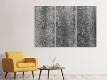 Laden Sie das Bild in den Galerie-Viewer, Leinwandbild 3-teilig Beton Abstrakt