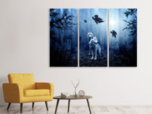 Laden Sie das Bild in den Galerie-Viewer, Leinwandbild 3-teilig Wolfs Paar