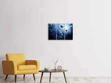 Laden Sie das Bild in den Galerie-Viewer, Leinwandbild 3-teilig Wolfs Paar