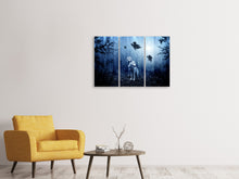 Laden Sie das Bild in den Galerie-Viewer, Leinwandbild 3-teilig Wolfs Paar