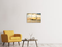 Laden Sie das Bild in den Galerie-Viewer, Leinwandbild 3-teilig Kunstvoller Fischer