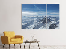 Laden Sie das Bild in den Galerie-Viewer, Leinwandbild 3-teilig Über den Gipfeln