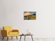 Laden Sie das Bild in den Galerie-Viewer, Leinwandbild 3-teilig Idyllische Berglandschaft