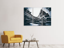 Laden Sie das Bild in den Galerie-Viewer, Leinwandbild 3-teilig Aussergewöhnliche Architektur