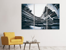 Laden Sie das Bild in den Galerie-Viewer, Leinwandbild 3-teilig Aussergewöhnliche Architektur