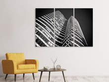 Laden Sie das Bild in den Galerie-Viewer, Leinwandbild 3-teilig Close up Hochhaus