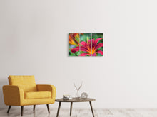 Laden Sie das Bild in den Galerie-Viewer, Leinwandbild 3-teilig Lilien Blüte in pink XL