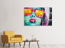Laden Sie das Bild in den Galerie-Viewer, Leinwandbild 3-teilig Coole Graffiti-Wand