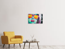 Laden Sie das Bild in den Galerie-Viewer, Leinwandbild 3-teilig Coole Graffiti-Wand