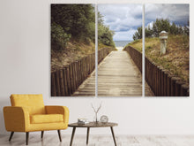 Laden Sie das Bild in den Galerie-Viewer, Leinwandbild 3-teilig Der Dünen Weg
