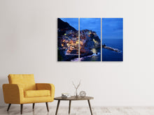 Laden Sie das Bild in den Galerie-Viewer, Leinwandbild 3-teilig Cinque Terre