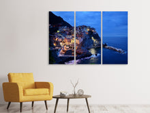 Laden Sie das Bild in den Galerie-Viewer, Leinwandbild 3-teilig Cinque Terre