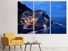 Laden Sie das Bild in den Galerie-Viewer, Leinwandbild 3-teilig Cinque Terre