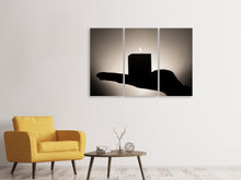 Laden Sie das Bild in den Galerie-Viewer, Leinwandbild 3-teilig Aroma Kerze