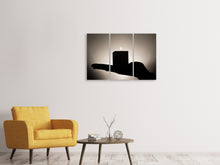 Laden Sie das Bild in den Galerie-Viewer, Leinwandbild 3-teilig Aroma Kerze