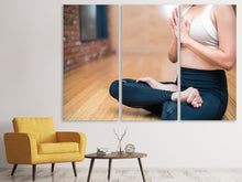 Laden Sie das Bild in den Galerie-Viewer, Leinwandbild 3-teilig Entspanntes Yoga